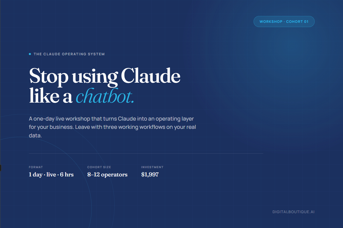 article Stop Using Claude like a Chatbot